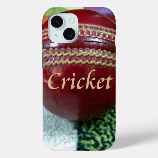 Cricket: rote Kunsthandwerksdrucke Case-Mate iPhone Hülle (Rückseite)