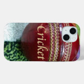 Cricket: rote Kunsthandwerksdrucke Case-Mate iPhone Hülle (Rückseite (Horizontal))