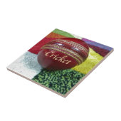 Cricket: rote Kunsthandwerksdrucke Fliese (Seite)