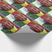 Cricket: rote Kunsthandwerksdrucke Geschenkpapier (Ecke)