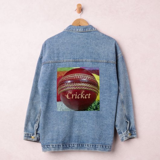 Cricket: rote Kunsthandwerksdrucke Jeansjacke (Hangar)