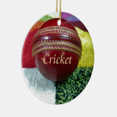 Cricket: rote Kunsthandwerksdrucke Keramik Ornament (Rechts)