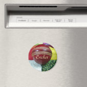 Cricket: rote Kunsthandwerksdrucke Magnet (In Situ (Geschirrspüler))