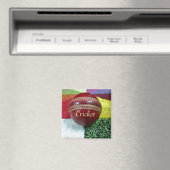 Cricket: rote Kunsthandwerksdrucke Magnet (In Situ (Geschirrspüler))