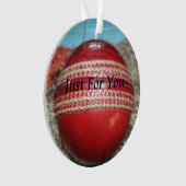 Cricket: rote Kunsthandwerksdrucke Ornament (Vorderseite)