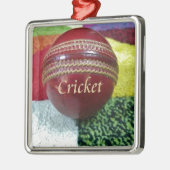 Cricket: rote Kunsthandwerksdrucke Ornament Aus Metall (Links)