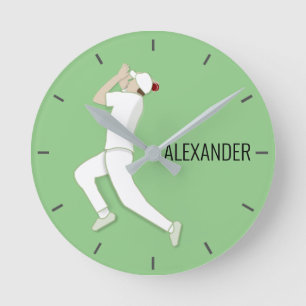 Cricket Runde Wanduhr