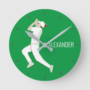 Cricket Runde Wanduhr