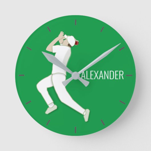 Cricket Runde Wanduhr (Vorderseite)