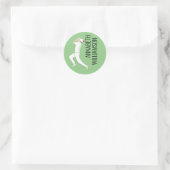 Cricket Runder Aufkleber (Tasche)