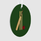 Cricket - Schläger, Schläger und Ball Ornament (Vorderseite)