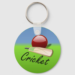 Cricket - Schläger und Ball, Schlüsselanhänger