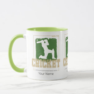 Cricket-Schlagmann Vintage-Pitcher Spieler Trainer Tasse