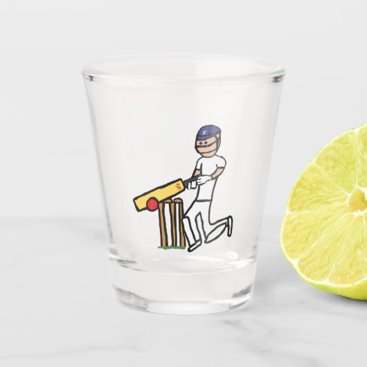 Cricket Schnapsglas (Vorderseite)