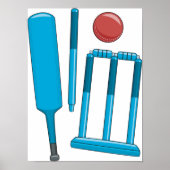 Cricket Set Sport Poster (Vorne)