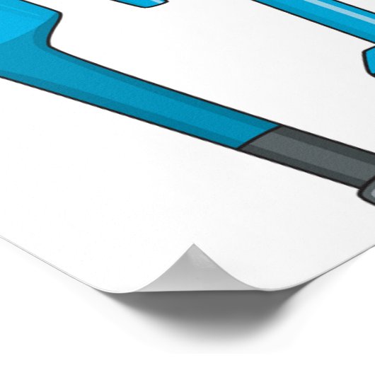 Cricket Set Sport Poster (Ecke)