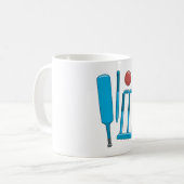 Cricket Set Sport Tasse (Vorderseite Links)