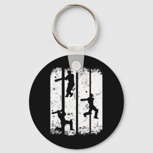 Cricket-Silhouette - Cricket-Spieler Cricket-Fan  Schlüsselanhänger