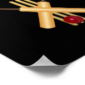 Cricket Simbabwe Flagge T Ll Wicket Poster (Ecke)