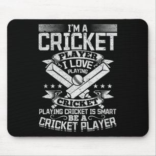 Cricket-Spiel - Cricket spielen ist clever, sei ei Mousepad