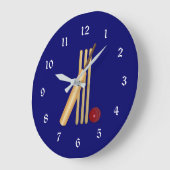 Cricket-Spiel Große Wanduhr (Winkel)