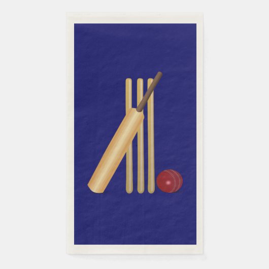 Cricket-Spiel Serviette (Vorderseite)