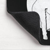 Cricket-Spieler 12  Mousepad (Ecke)