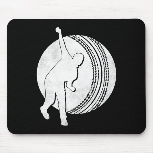Cricket-Spieler 12  Mousepad (Vorne)