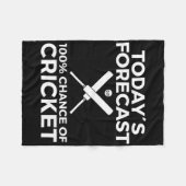 Cricket-Spieler  Fleecedecke (Vorderseite (Horizontal))