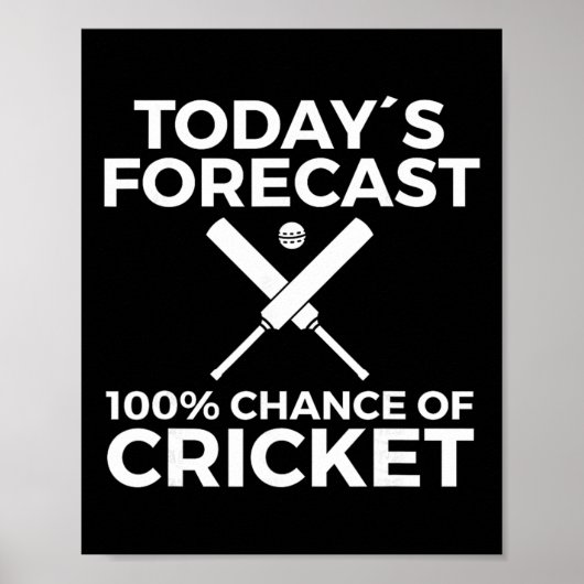 Cricket-Spieler  Poster (Vorne)