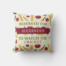 Cricket-Spieler reservierter Sitzplatz Kissen