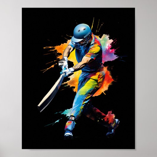 Cricket-Spieler-Spiel Poster (Vorne)