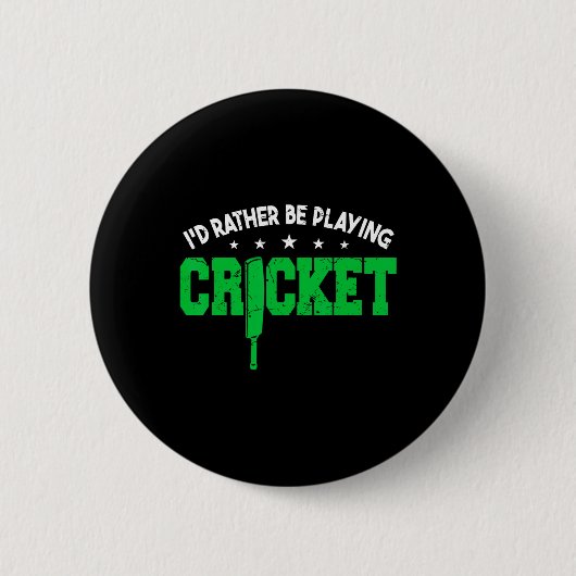 Cricket-Spieler-Training Cricket Männer  Button (Vorderseite)