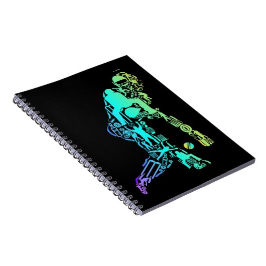 Cricket Sport Elements Notizblock (Rechte Seite)