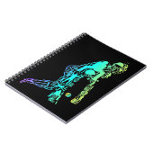 Cricket Sport Elements Notizblock (Linke Seite)