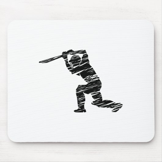 Cricket Sport Spieler 1  Mousepad (Vorne)