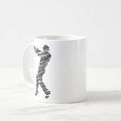 Cricket Sport Spieler 6 Kaffeetasse (Vorderseite Links)