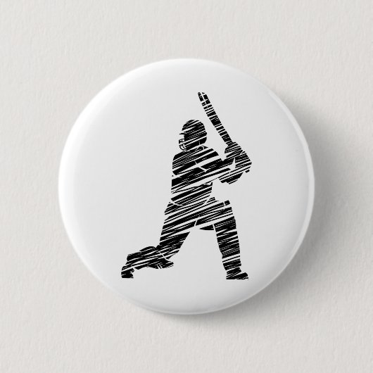 Cricket Sport Spieler 8 Button (Vorderseite)