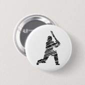 Cricket Sport Spieler 8 Button (Vorne & Hinten)