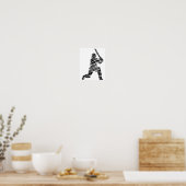 Cricket Sport Spieler 8 Poster (Küche)