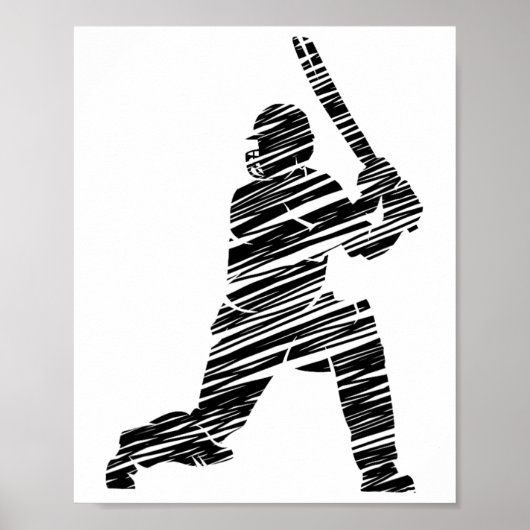 Cricket Sport Spieler 8 Poster (Vorne)