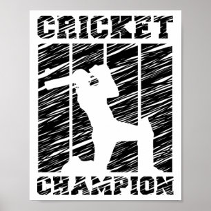 Cricket Sport Spieler 9 Poster