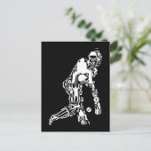 Cricket Sport Symbols Cricket Player Postkarte (Stehend Vorderseite)