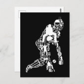 Cricket Sport Symbols Cricket Player Postkarte (Vorne/Hinten)