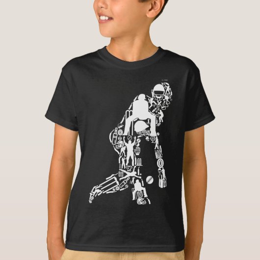 Cricket Sport Symbols Cricket Player T-Shirt (Vorderseite)