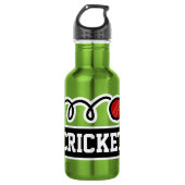 Cricket-Sportarten für Personalisierte individuell Edelstahlflasche (Vorderseite)
