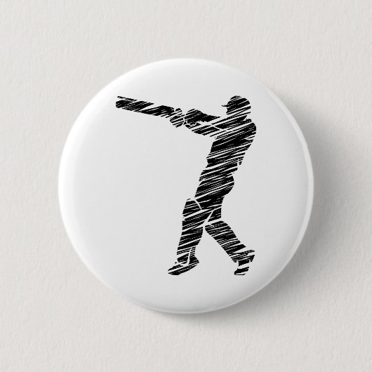 Cricket-Sportler 6 Button (Vorderseite)