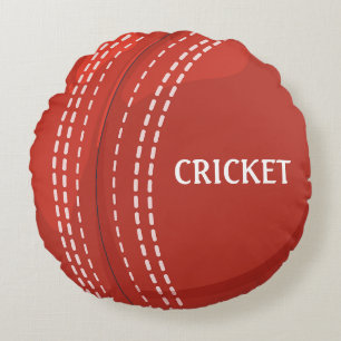 Cricket Sports Design Rundes Kissen
