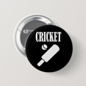Cricket Sports Geschenk Button (Vorne & Hinten)