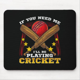 Cricket-Sportsspiel Lustige Bekleidung Geschenk  Mousepad